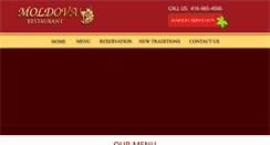 Desktop Screenshot of moldovarestaurant.com