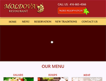 Tablet Screenshot of moldovarestaurant.com